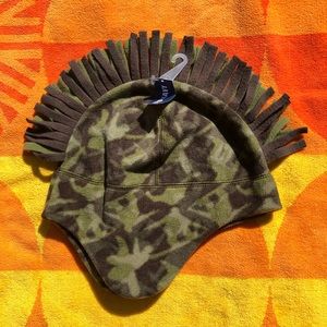 Kids Fleece Camouflage Mohawk Beanie